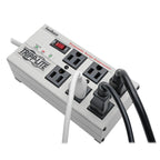 Tripp Lite Isobar 6 Outlet Surge Protector Power Strip, 6ft Cord Right Angle Plug, LIFETIME WARRANTY & $50K INSURANCE (ISOBAR6)