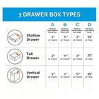 Drawer Outlet Kit, Retractable Arm, Integrated Safety Shutoff Fast Charging