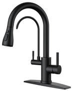 FORIOUS Touch Activated Kitchen Faucets Pull Down Sprayer, Brushed Nickel