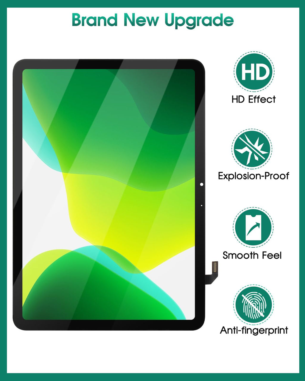 SRJTEK For iPad Air 13" (M2) LCD Display for iPad Air 13 (2024) Screen Replacement for iPad Air 6th Gen 2024 A2898 A2899 A2900 Touch Screen Digitizer Assembly Repair Kits (Black,Not For M3)