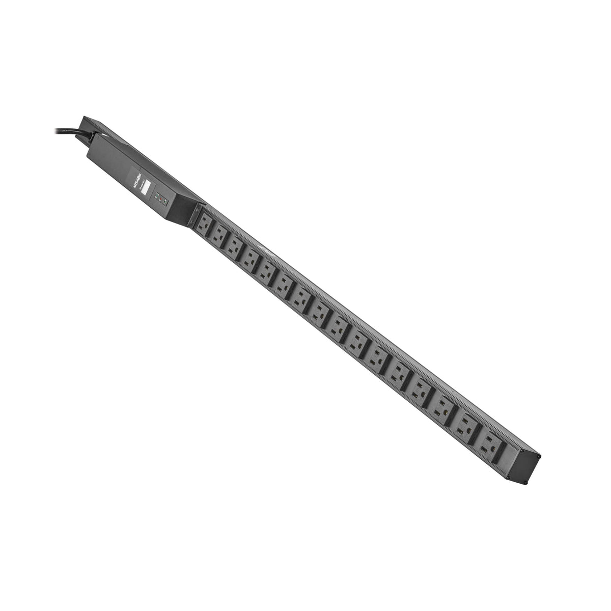Tripp Lite 1.44kW Metered PDU 15A with Isobar Surge Protection, 3840 Joules, 120V, 16 Outlets Standard NEMA 5-15R, 15 ft. Power Cord (L5-30P), 0U Vertical Rackmount, 2-Year Warranty (PDUMV15-ISO)
