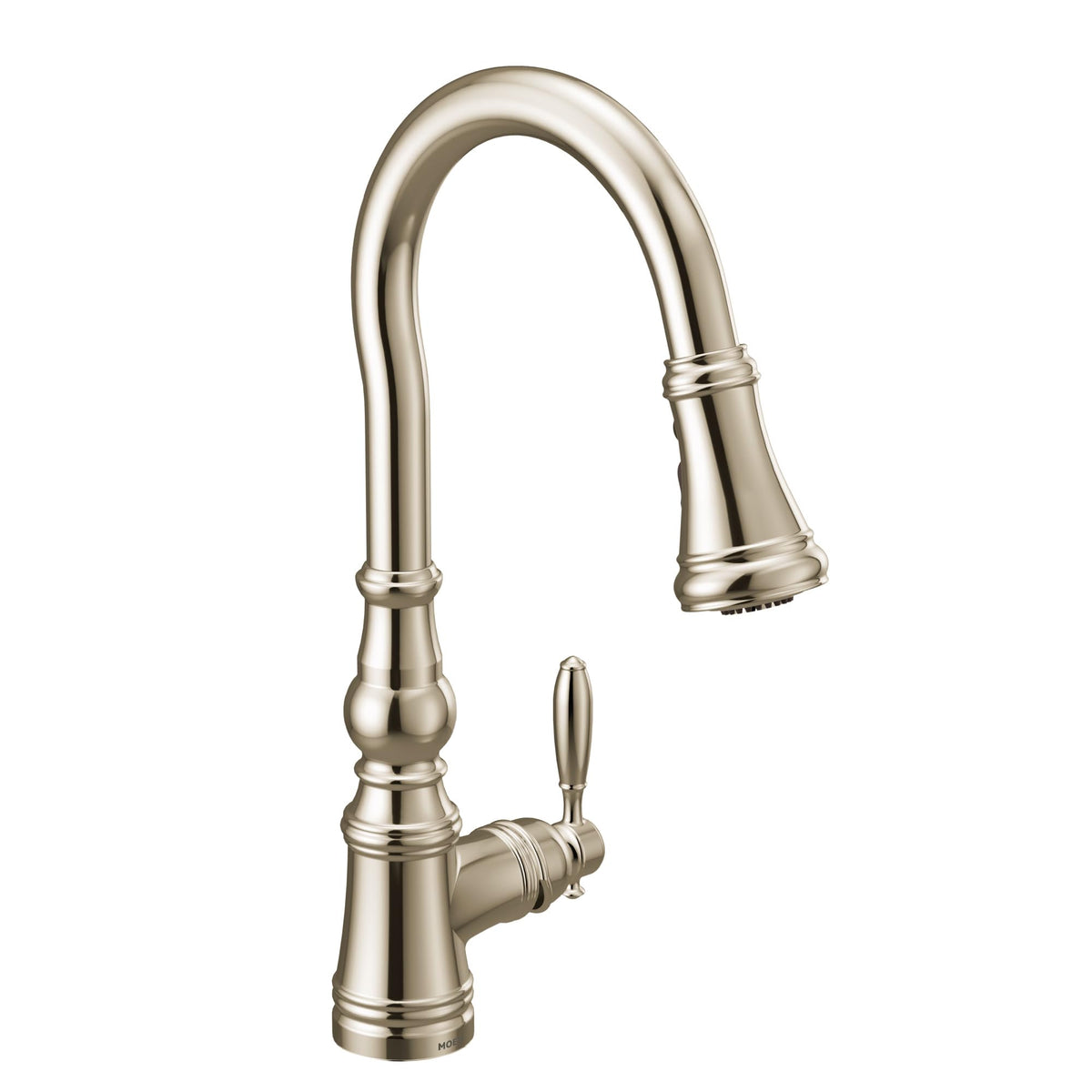 Moen S73004NL Weymouth Polished Nickel Pulldown Kitchen Faucet