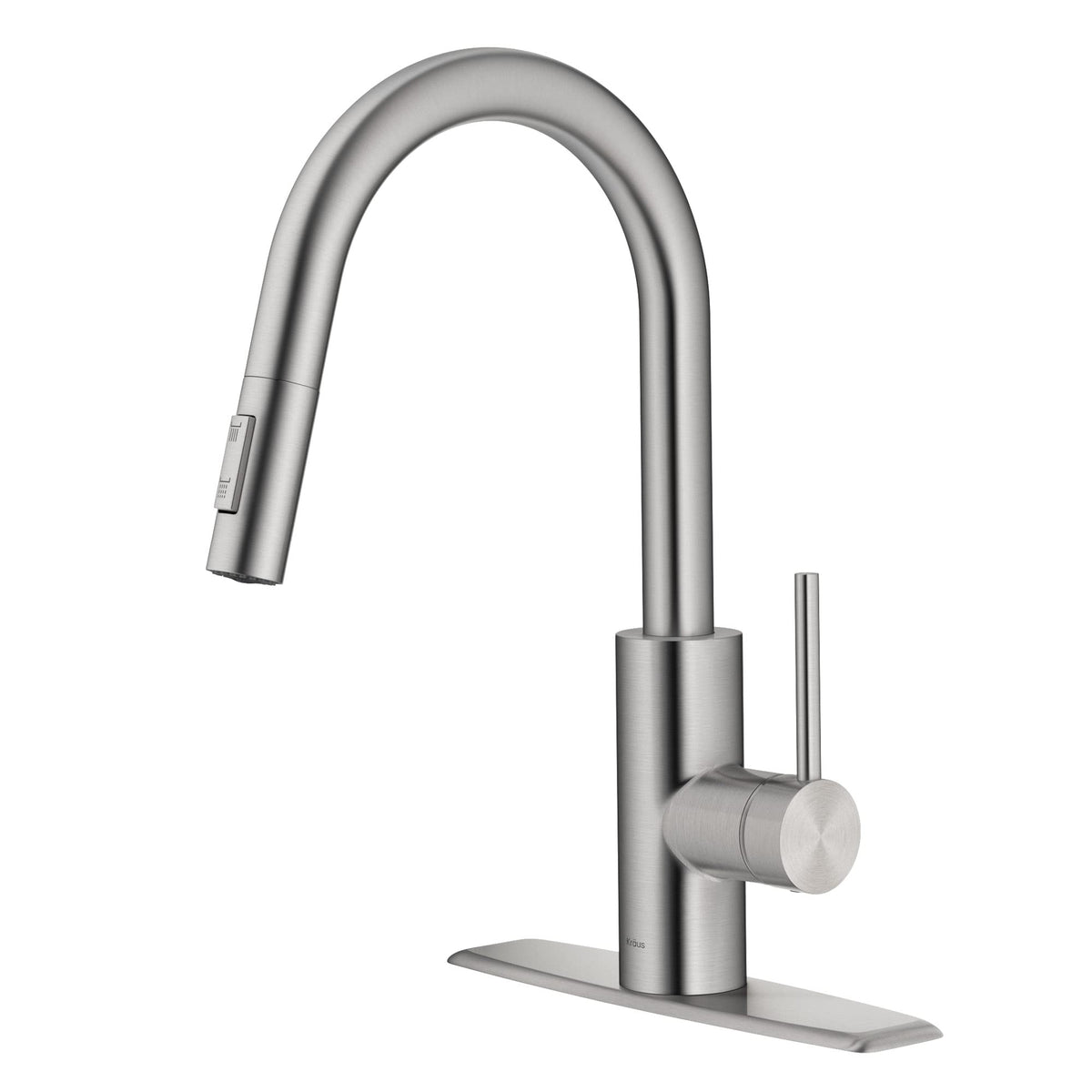 KRAUS Spot Free Brushed Brass Pull Down Kitchen Faucet KPF-2620BB
