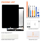 for iPad Pro 12.9 2015 Screen Replacement for iPad Pro 12.9 1st Gen LCD Display A1584 A1652 Screen Digitizer Touch Assembly Repair Parts + IC Connector PCB Flex Cable Black