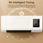 Wall Mounted 2 in 1 Heater & Cooler, Space Heater with Cold Wind, Remote Control Timer, Dual Use Wall & Desktop Mini Air Conditioner No Outdoor Unit for Bedroom Bathroom Office