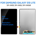 Screen Replacement for Samsung Galaxy Tab S10 Lite SM-X400 LCD Screen for Samsung Galaxy Tab S10 Lite 5G SM-X406 SM-X406B LCD Display Touch Digitizer Glass Full Assembly with Tools Black