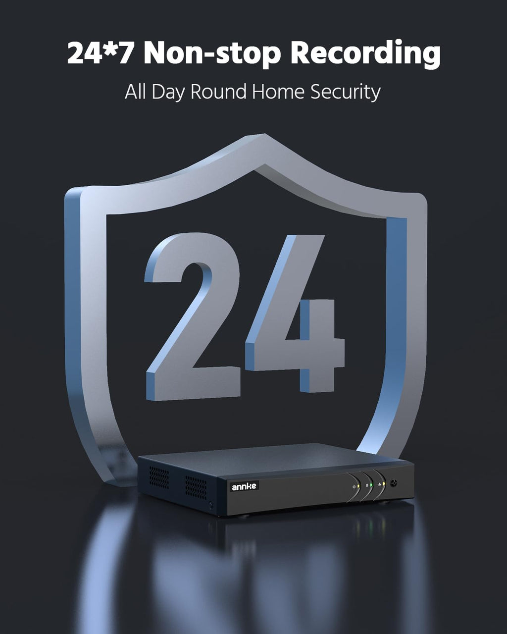 ANNKE 8CH 2MP Two-Way Audio Analog Wired Security Camera System, 2TB HDD