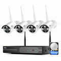 Hiseeu 4K 8MP Home Security Camera System Outdoor, 16CH NVR 4 Cam Kit