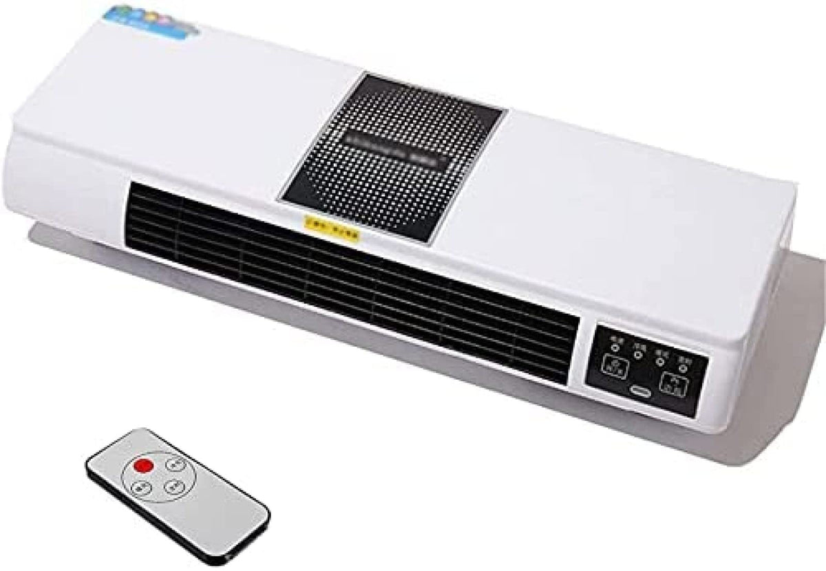 Wall-Mounted Remote Air Conditioner with Timer, Electric Cooling and Heating Machine, 1800W Power, Cooler & Heater for Living Room, Bathroom