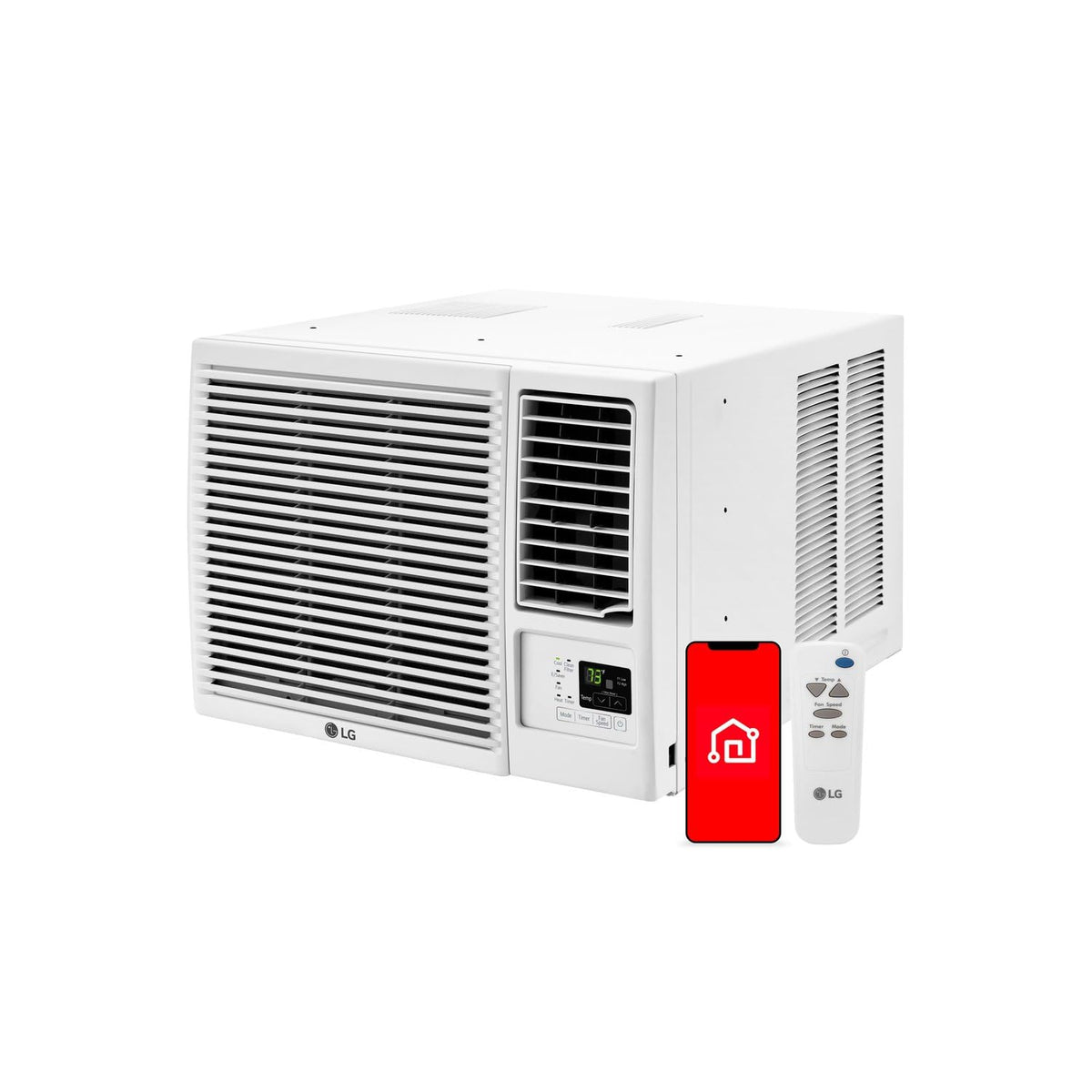 LG 18,000 BTU Window AC with Heat, WiFi & Remote, Voice Control, 230V