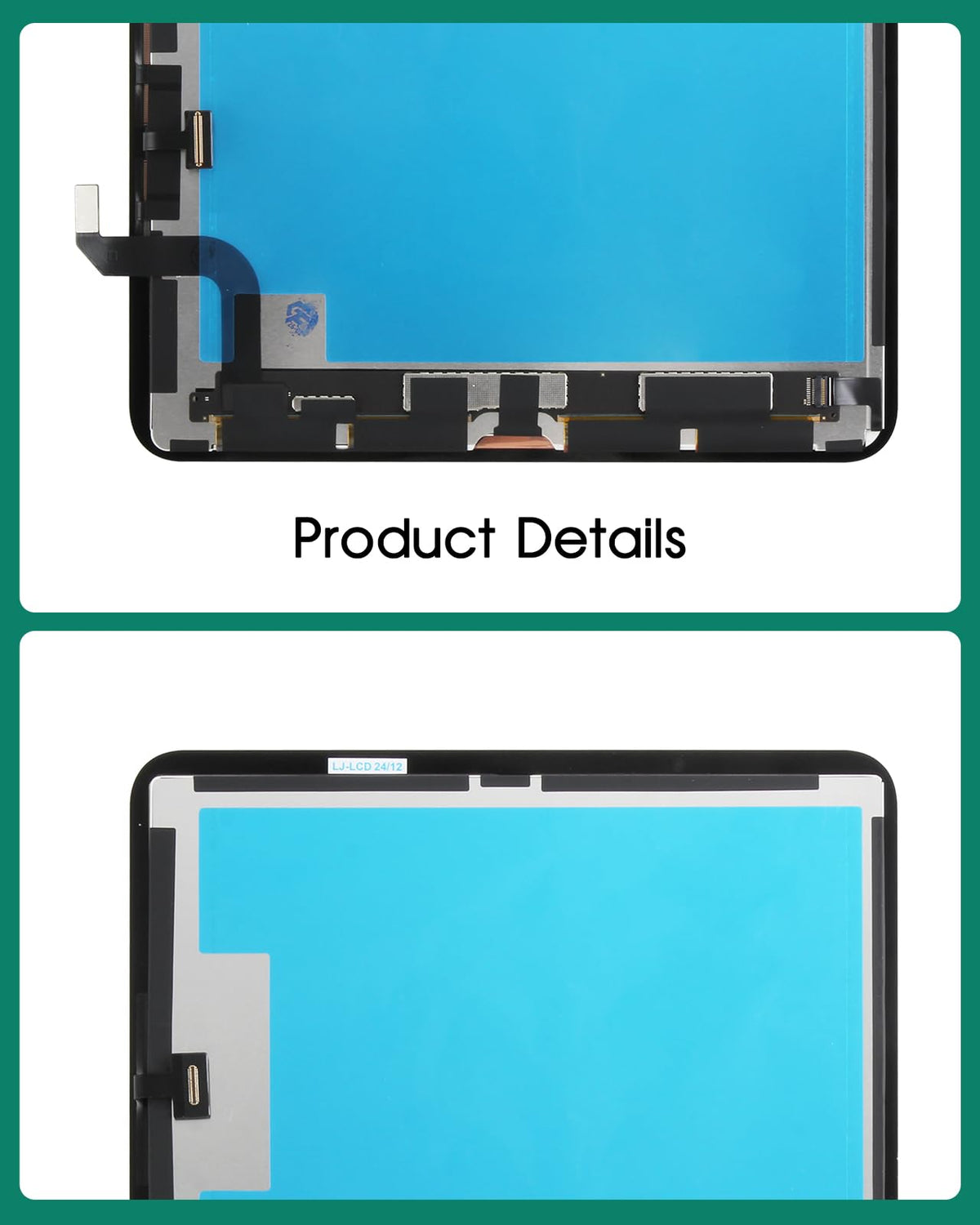 SRJTEK For iPad Air 13" (M2) LCD Display for iPad Air 13 (2024) Screen Replacement for iPad Air 6th Gen 2024 A2898 A2899 A2900 Touch Screen Digitizer Assembly Repair Kits (Black,Not For M3)