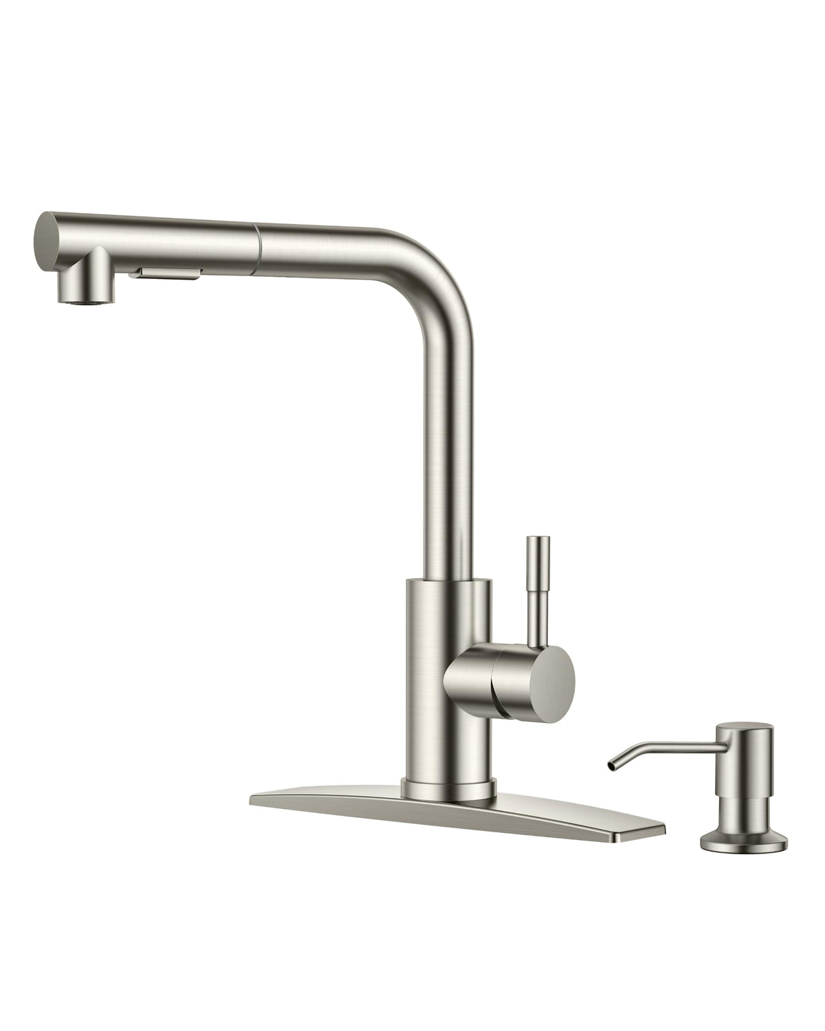 FORIOUS Touch Activated Kitchen Faucets Pull Down Sprayer, Brushed Nickel
