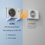 Upstreman 12000 BTU Mini Split AC Heating System, 20 SEER2 230V Mini Split Air Conditioner, Pre-Charged Heat Pump Ductless Inverter System, Up to 750 Sq.Ft, WiFi Control, with Mounting Bracket