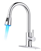 FORIOUS Touch Activated Kitchen Faucets Pull Down Sprayer, Brushed Nickel