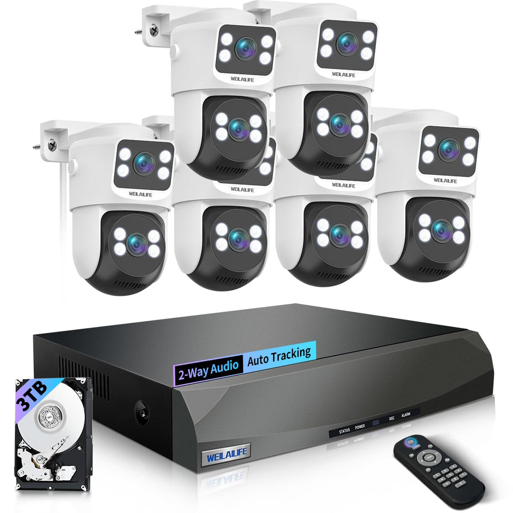 4K Wired Security Camera System, Home POE Video Surveillance Systems