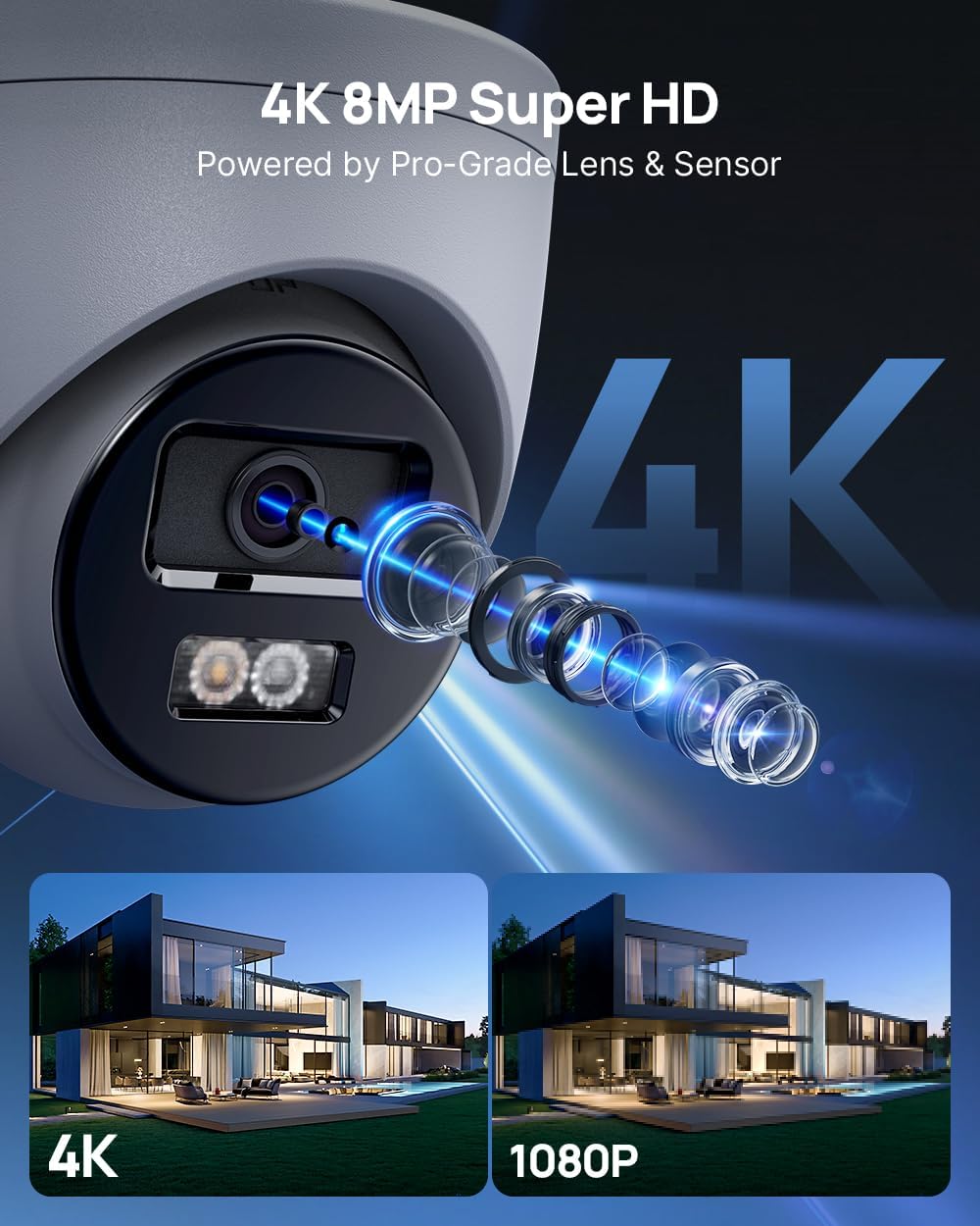 ANNKE 16 Channel Security Camera System 4K PoE, Smart Dual Light, 4TB HDD