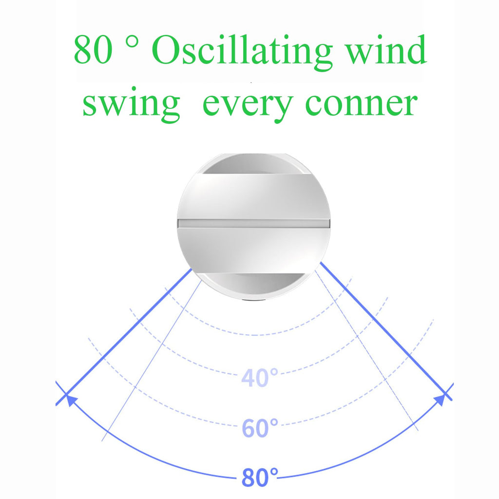 Bladeless Heater and Fan Combo, All the Season, 80° Oscillating with Remote and Touch Control, 8H Timer, 24 Inch, Floor Fan for Indoor Use, Large Room, Silver White