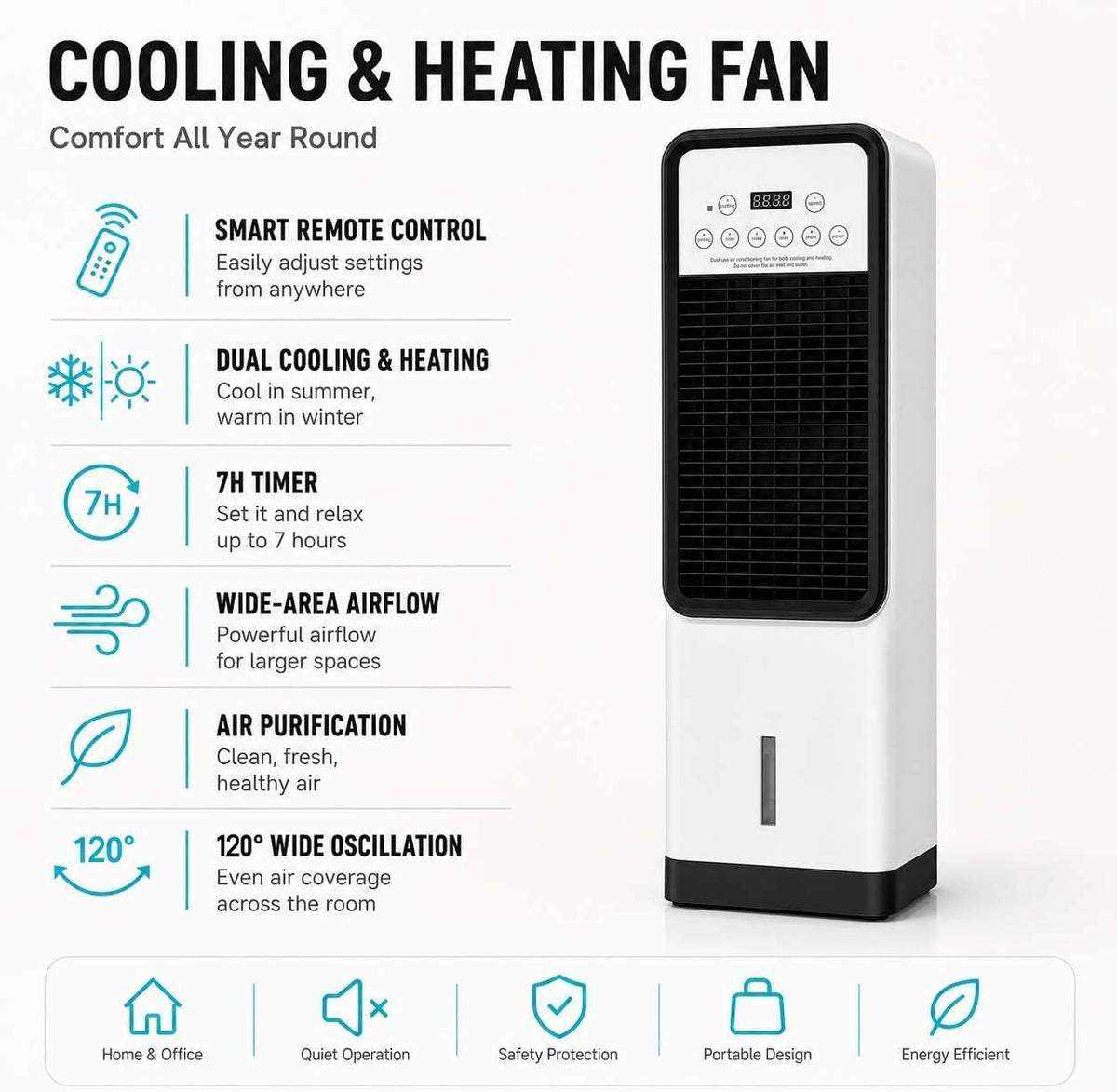 Air Conditioner Portable Heater Combo System