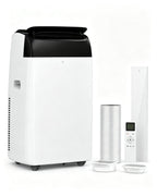 GarveeLife 14000 BTU Portable Air Conditioners, 4-in-1 Indoor AC Unit with Cooling, Dehumidifier, Fan, Follow Me, 24-Hour Timer, Remote Control & Window Kit for Bedroom, Home Office, Apartment,