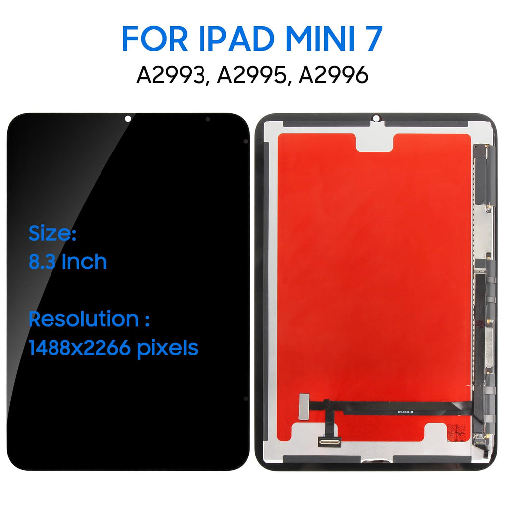 for iPad mini 7 2024 Replacement Screen 8.3" LCD Display Digitizer Full Assembly with Repair Tools for A2993 A2995 A2996 Touch Screen Fix