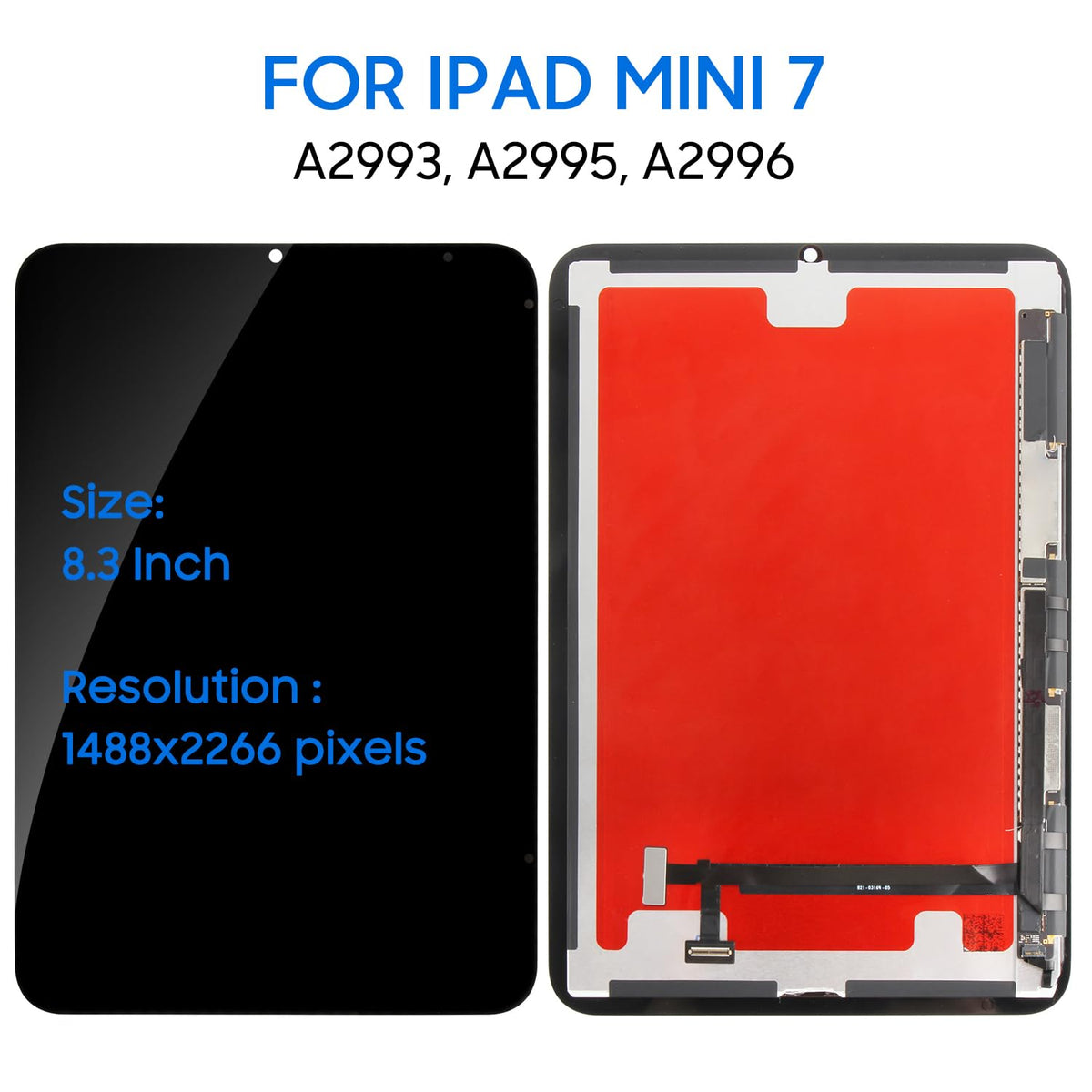 for iPad mini 7 2024 Replacement Screen 8.3" LCD Display Digitizer Full Assembly with Repair Tools for A2993 A2995 A2996 Touch Screen Fix
