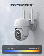 ANNKE 5MP 10CH Wireless Security Camera System, 8pcs PT IP Cameras, 1TB HDD