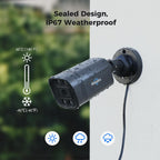 Hiseeu 3K Wired Outdoor Security Camera System 8 Channel with Audio