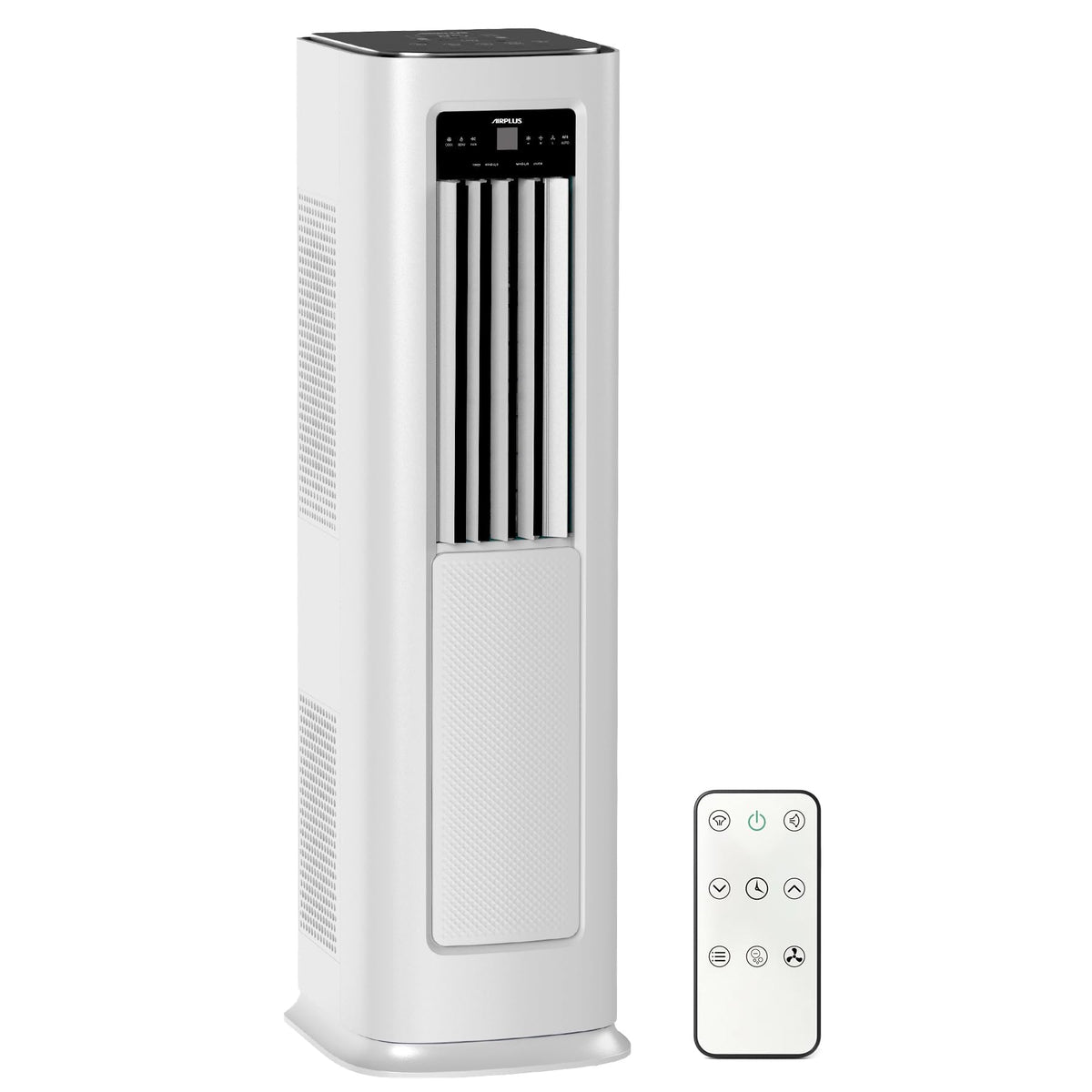 AIRPLUS 2026 Upgraded Portable Air Conditioner 12000 BTU with Heat, 4-in-1 AC Unit, Cooling & Heating for up to 700 Sq.Ft., Dehumidifier and Fan Mode, Remote Control, 24-Hour Timer, Automatic Defrost