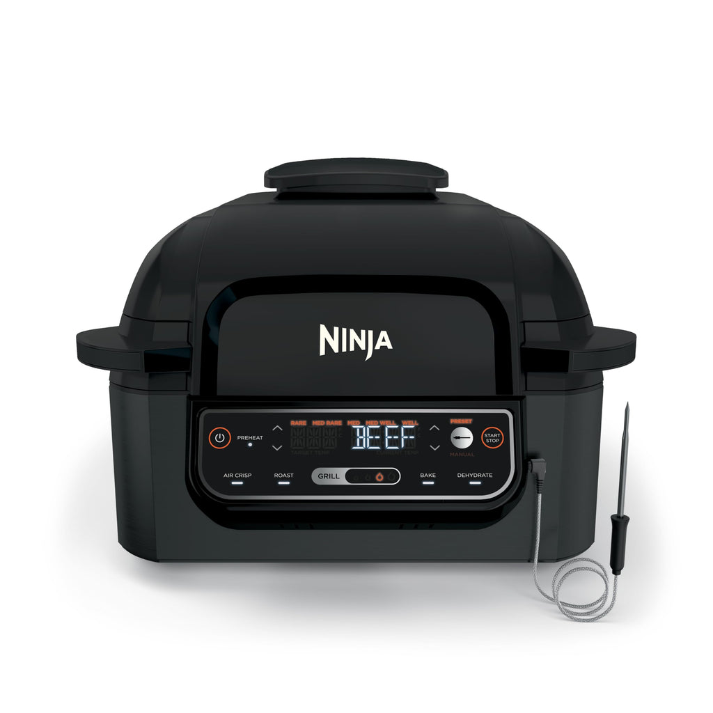 Ninja Foodi Smart 6-in-1 Indoor Grill & Air Fryer, 4 Qt, Black/Grey, FG551