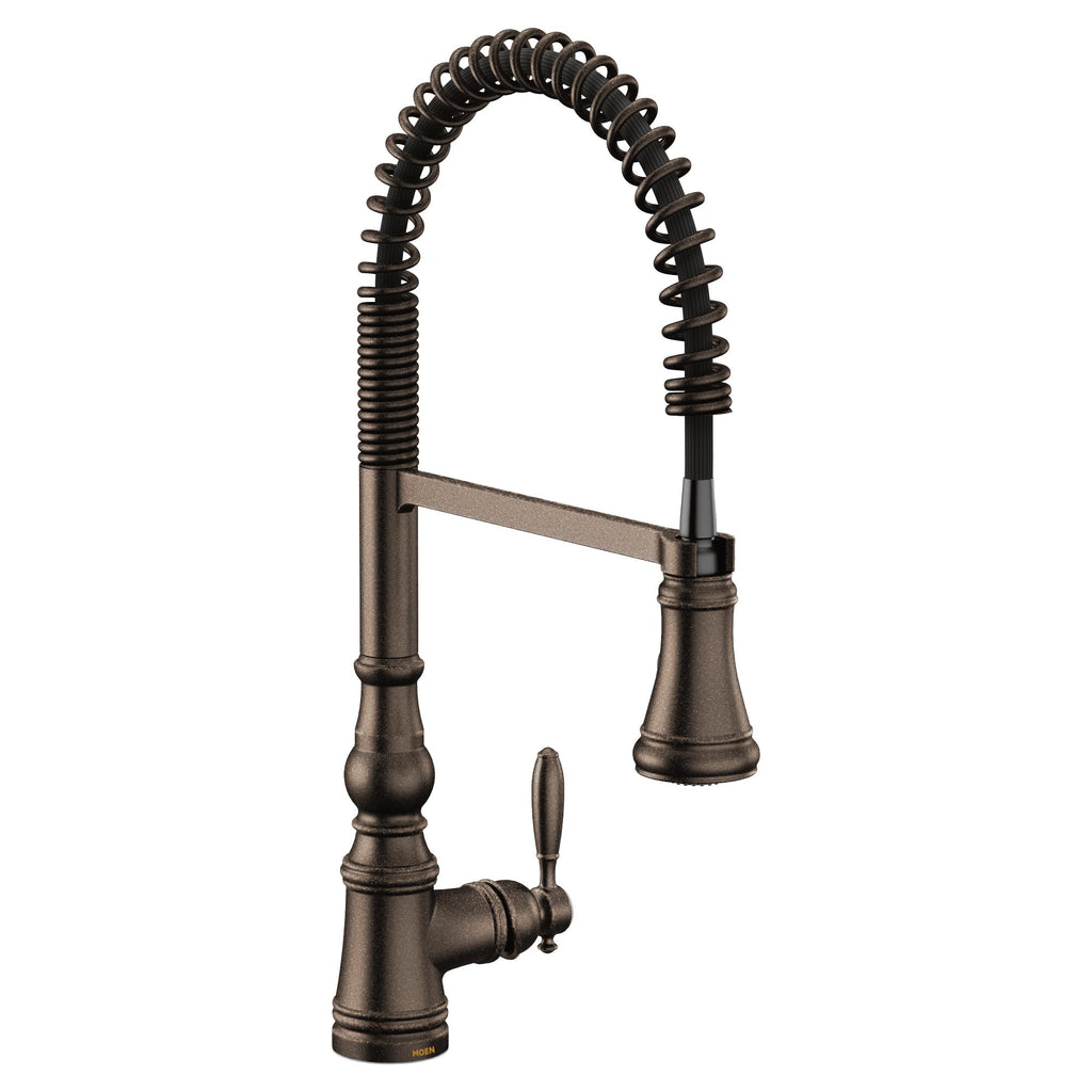Moen S73004NL Weymouth Polished Nickel Pulldown Kitchen Faucet