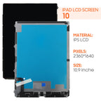 Screen Replacement for iPad 10 10th Gen 2022 A2696 A2757 A2777 10.9“ LCD LED Panel Display Repair Parts Kit,with Screen Protector and Tools(Only LCD,Not Include Touch Digitizer)