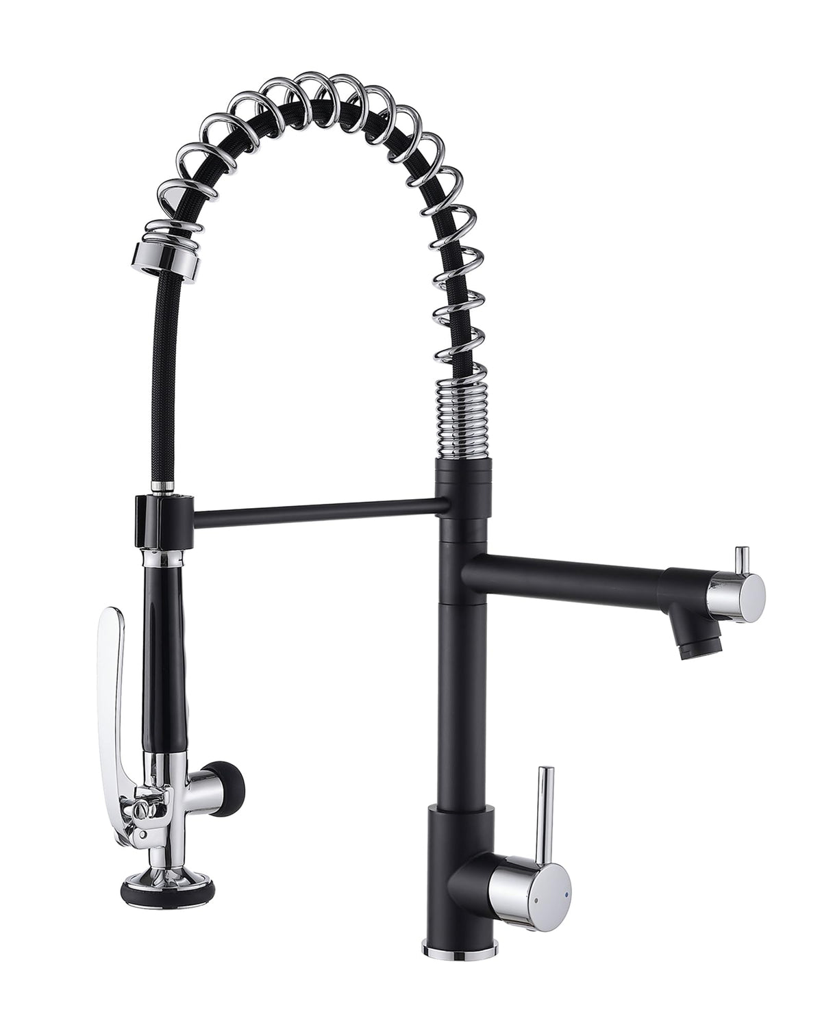 Fapully Chrome Kitchen Faucet with Sprayer,Commercial Faucet