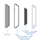 LCD Screen for i-pad pro 12.9 6th 2022 A2436 A2764 A2437 A2766 Replacement LCD Display Touch Digitizer Assembly (Black)