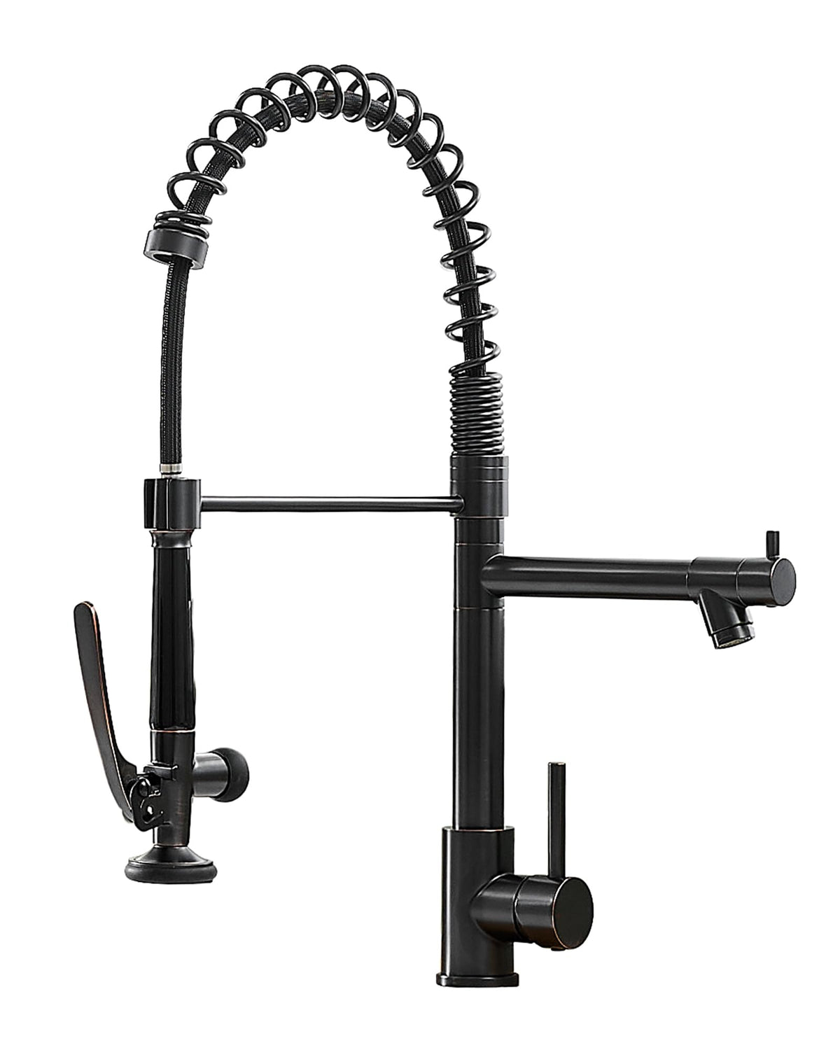 Fapully Chrome Kitchen Faucet with Sprayer,Commercial Faucet
