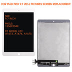 for iPad Pro 9.7 2016 Screen Replacement iPad Pro 9.7 A1673 LCD Display A1675 A1674 Replacement Touch Screen Digitizer Repair Parts White