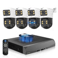 4K PoE Security Camera System Outdoor, Wired PTZ Video Surveillance Systems
