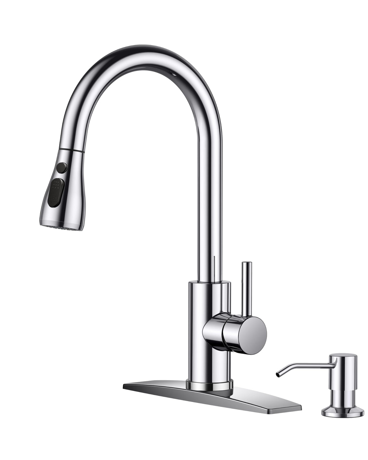 FORIOUS Touch Activated Kitchen Faucets Pull Down Sprayer, Brushed Nickel