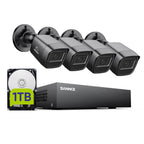 SANNCE 1080P Security Camera System 8CH H.264+ 1080N Home Surveillance DVR and (8)×1080P Weatherproof Outdoor CCTV Camera with 100ft Night Vision, Easy Remote Access, Smart Playback, NO Hard Drive