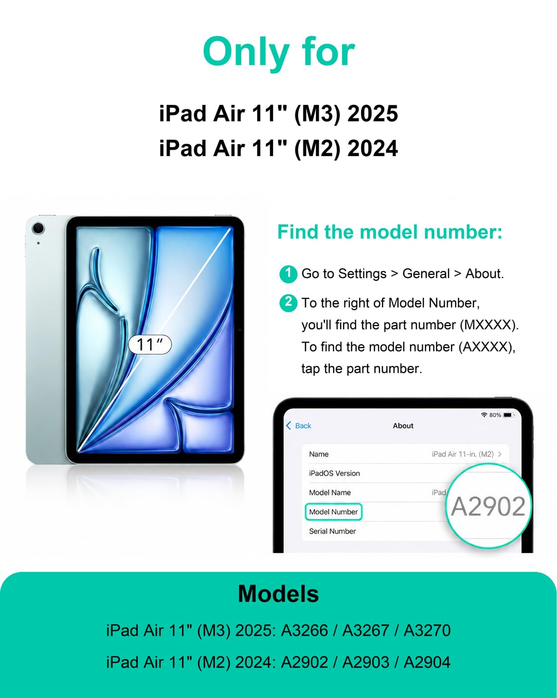 11" LCD Screen Replacement for iPad Air 6 M2/Air 7 M3, Repair Tools & Guide
