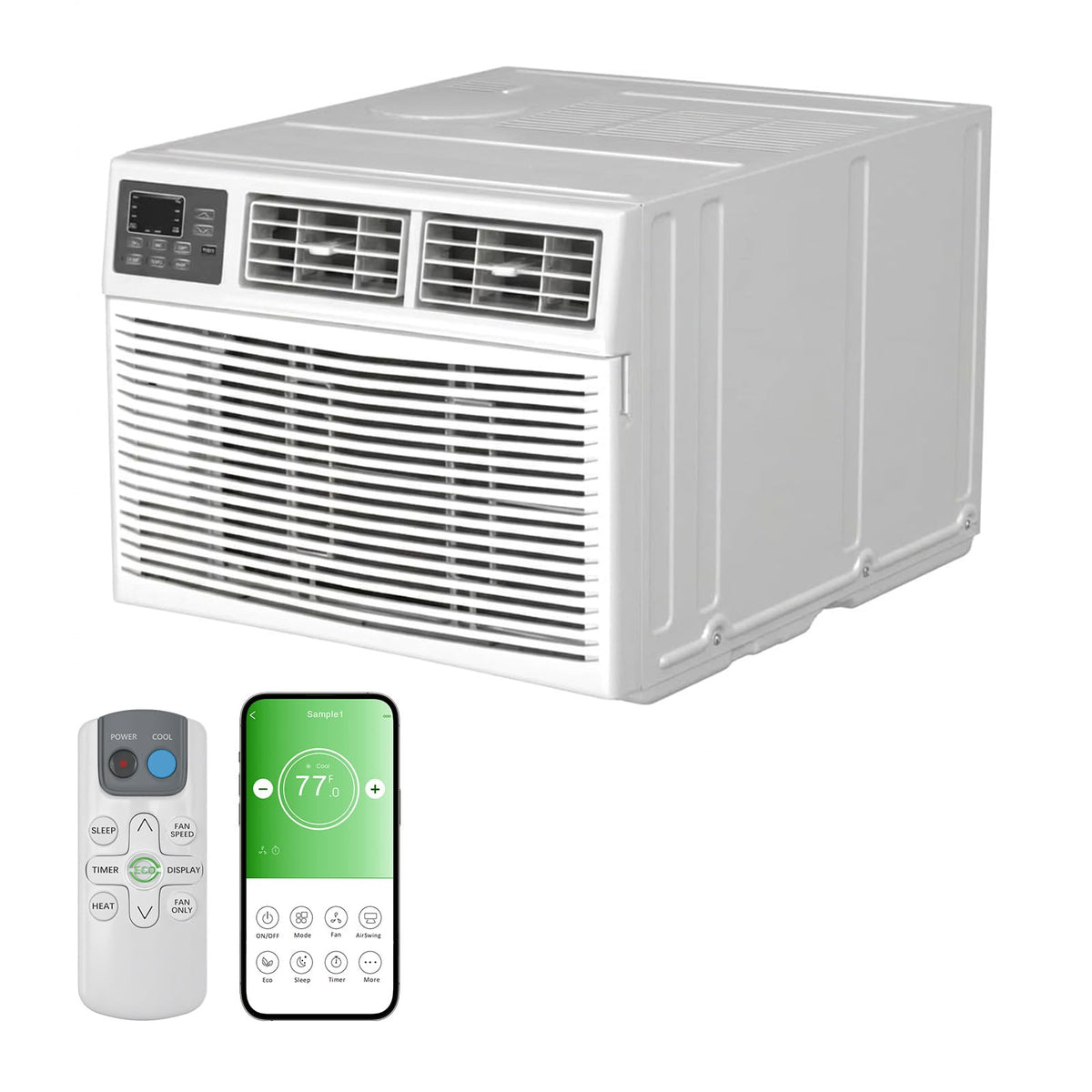 TABU 12,000 BTU Smart Through-the-Wall Air Conditioner with Heater