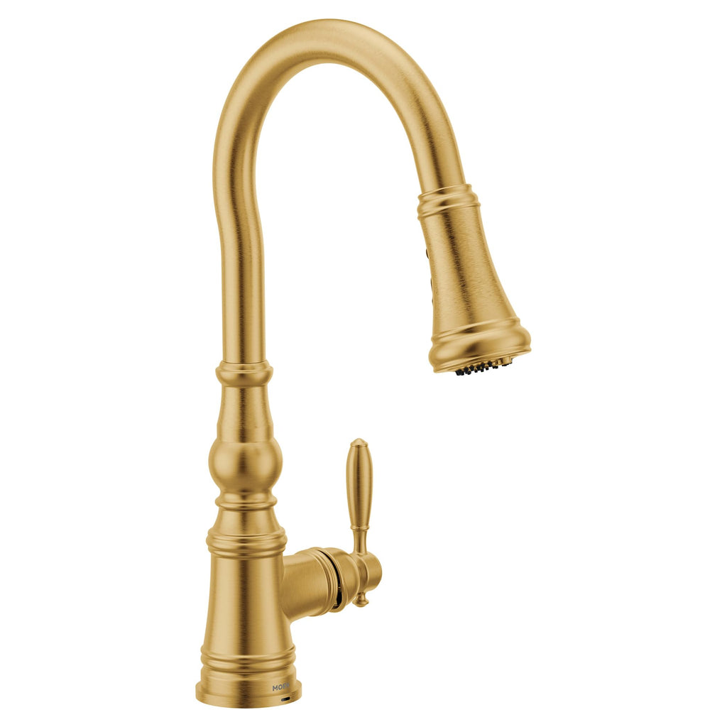 Moen S73004NL Weymouth Polished Nickel Pulldown Kitchen Faucet