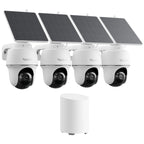 REOLINK Argus PT Ultra 4K Solar Security Cameras Wireless Outdoor 4 Cam Kit