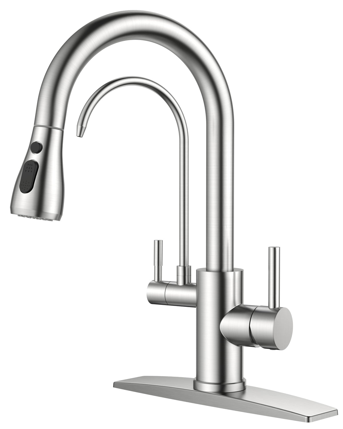 FORIOUS Touch Activated Kitchen Faucets Pull Down Sprayer, Brushed Nickel