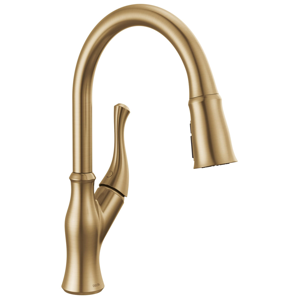 Delta Ophelia Oil Rubbed Bronze Kitchen Faucet with Pull Down Sprayer, Modern Single Hole Kitchen Sink Faucet, Single Handle, Venetian Bronze 19888Z-RB-DST