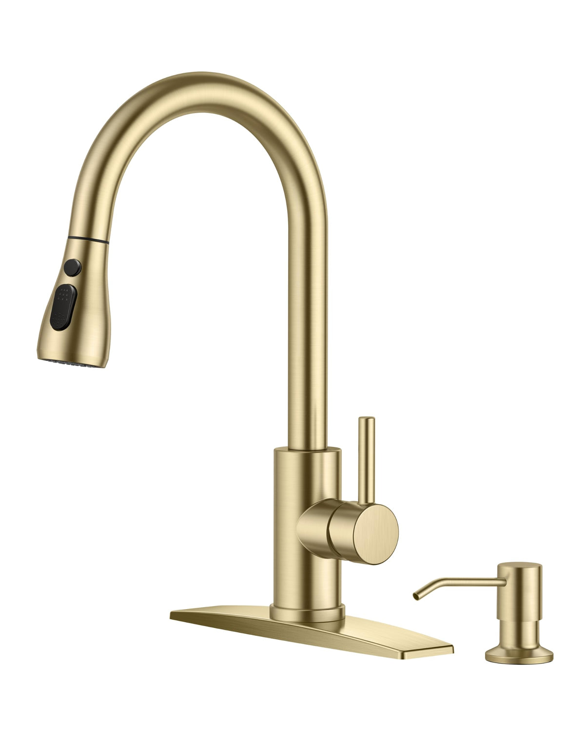 FORIOUS Touch Activated Kitchen Faucets Pull Down Sprayer, Brushed Nickel