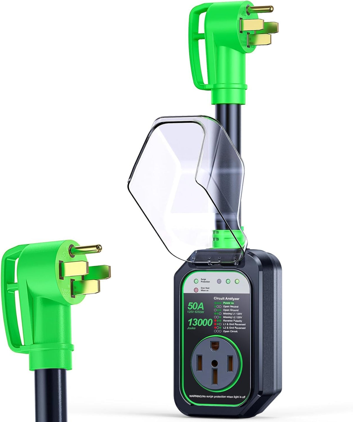 Smart 30 Amp RV Surge Protector with WiFi App 15000J