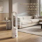 Hiluce All Season Bladeless Fan, 1400W Space Heater & 40W Tower Fan Combo