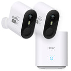 aosu 2K QHD Battery Security Cameras Wireless Outdoor System, 4-Cam-Kit