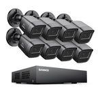 SANNCE 1080P Security Camera System 8CH H.264+ 1080N Home Surveillance DVR and (8)×1080P Weatherproof Outdoor CCTV Camera with 100ft Night Vision, Easy Remote Access, Smart Playback, NO Hard Drive