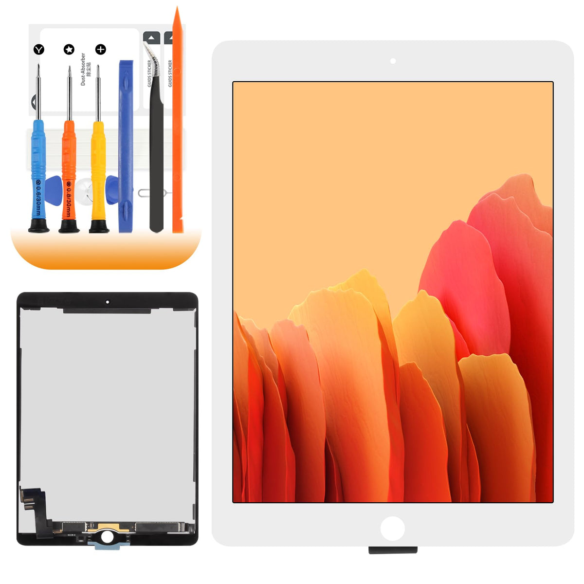 Original for iPad Air 2 Screen Replacement for iPad Air 2 LCD A1566 A1567 LCD Digiitzer Touch Screen Assembly Repair Parts (Black)